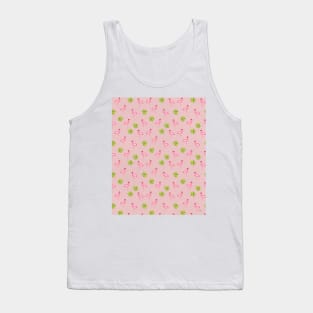 Pink Flamingo Pattern in Blush | Summer | Island Paradise | Tropical Tank Top